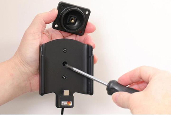 Produktbild Brodit Halter aktiv Google Pixel 4 mit USB-Kabel