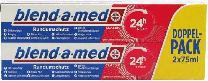 Actual product image blend-a-med Toothpaste Classic 2x75ml (75 ml)