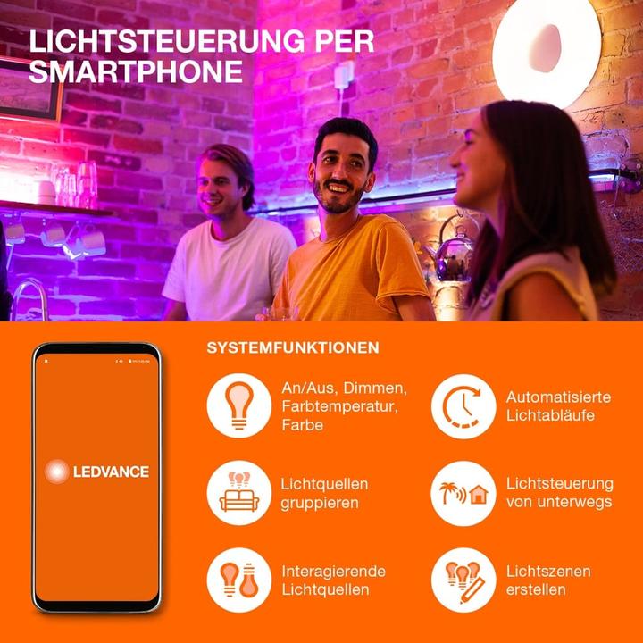 Productafbeelding Ledvance Smart Classic 60 (E27, 9 W, 806 lm, 3 x, F)
