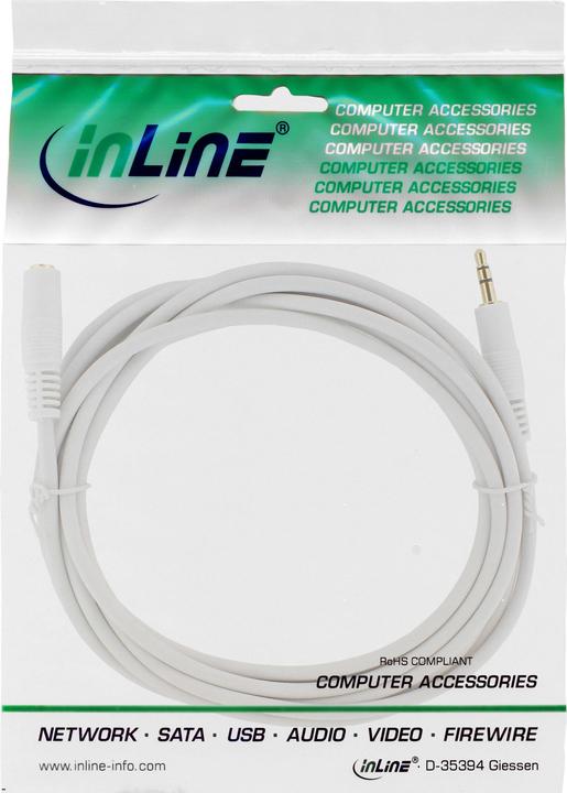 Produktbild InLine Klinke Verlängerung (10 m, 3.5mm Klinke (AUX))