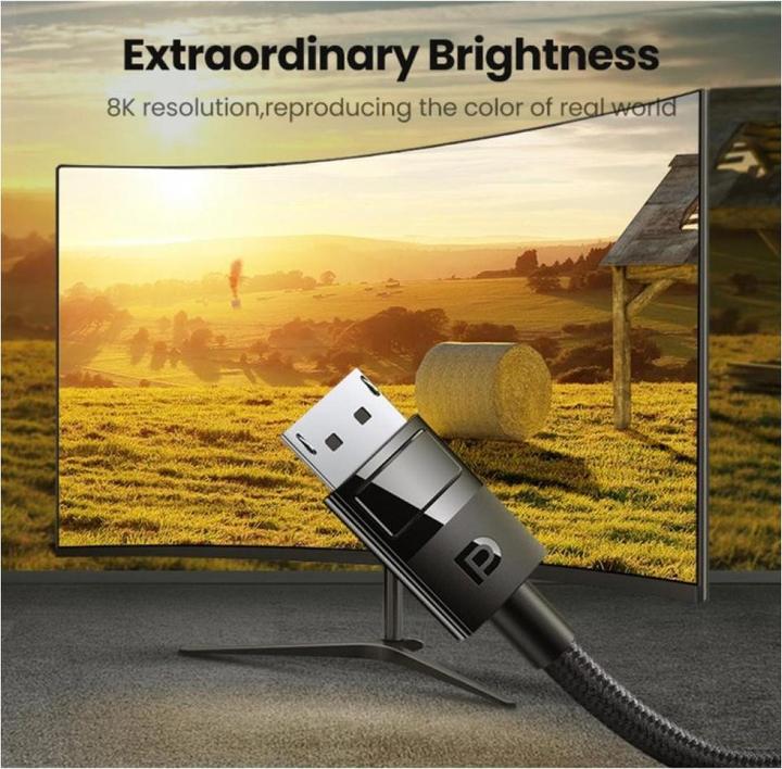 Produktbild Ugreen Display Port 1.4 Nylon 8K 4K 2K 1080p (3 m, DisplayPort)