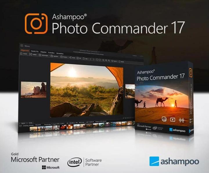 Immagine prodotto Ashampoo Photo Commander 17 ESD, Vollversion, 1 PC, Produktfamilie (1 Utente, 1 Dispositivi/Utenti)
