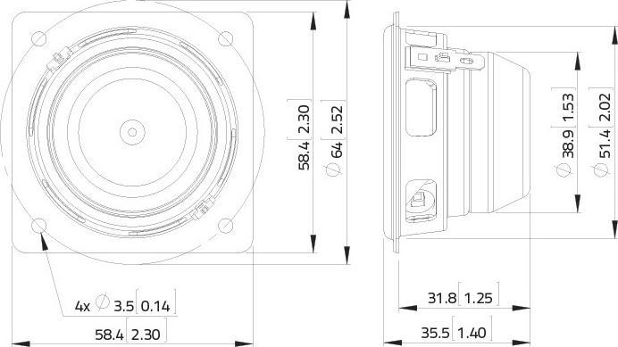 Produktbild Lavoce FSN020.72 2" Breitbandlautsprecher, Neodym, Stahlkorb (1 Stk.)