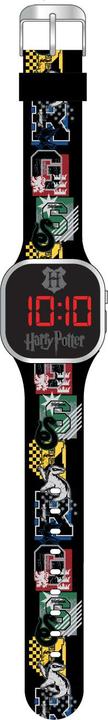 Accutime LED-Kinderuhr Harry Potter (schwarz), Digitaluhr mit LED-Anzeige für Uhrzeit und Datum,... (Digitaluhr, 38 mm)
