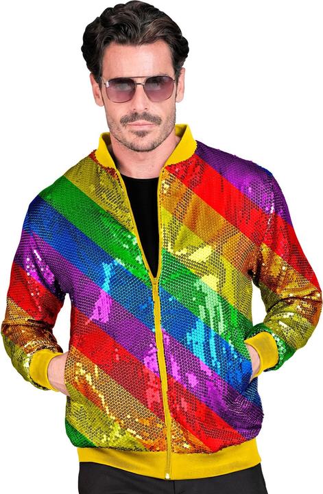 Produktbild Widmann Paillettenjacke in Regenbogen Muster Unisex (S, M)