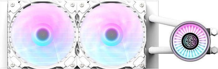 Actual product image Darkflash Tech DN 240 CPU liquid cooling (white)