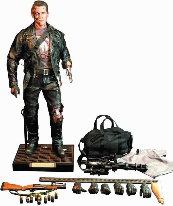 Enterbay Terminator 2 HD Masterpiece Figurine T-800 Battle Dam
