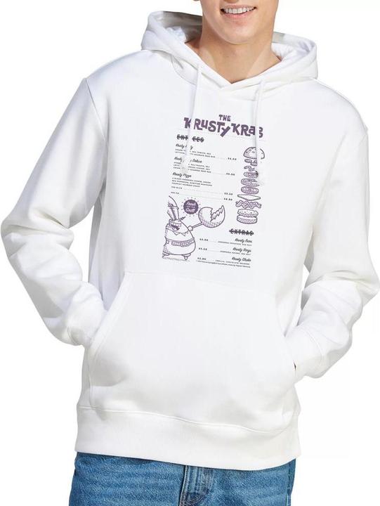 Immagine prodotto Spongebob Squarepants Krusty Krab Menu Felpa con Cappuccio Uomo (S)
