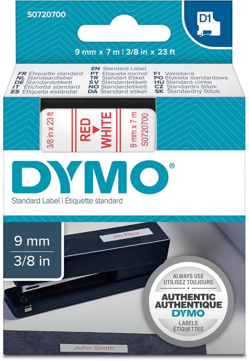 Produktbild Dymo S0720700 Standardband (0.90 cm, Rot)