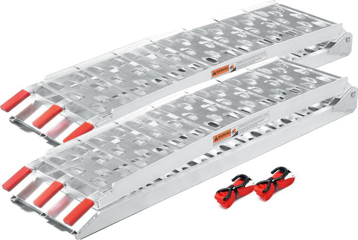 Image du produit Wiltec 2x Rampe de chargement Moto ATV Pliable Aluminium Rail d'accès 223cm 680kg