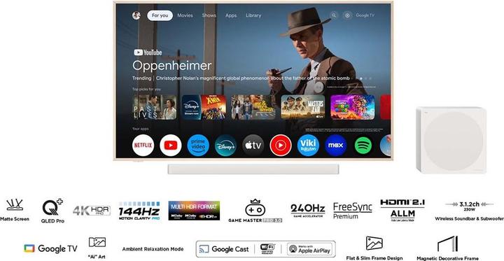 Image du produit TCL 55A300 PRO NXTVision (55A300 PRO) (55", QLED, 4K, 2024)