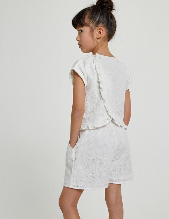 Produktbild La Redoute Collections Jumpsuit mit Volant und Lochstickerei