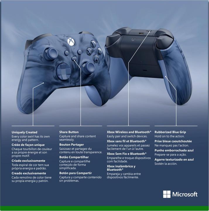 Actual product image Microsoft Xbox Wireless Controller - Stormcloud Vapor (Special Edition) (Xbox Series X, Xbox Series S, PC)