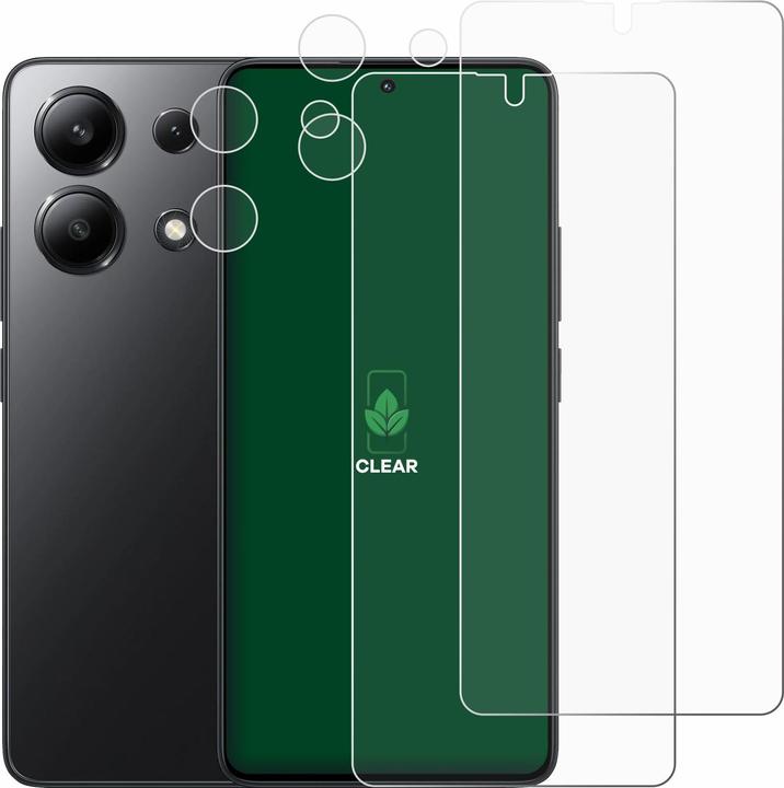 Image du produit ScreenLeaf Film de protection durable Protection d'écran Film clair transparent (2 pièce(s), Xiaomi Redmi Note 13)