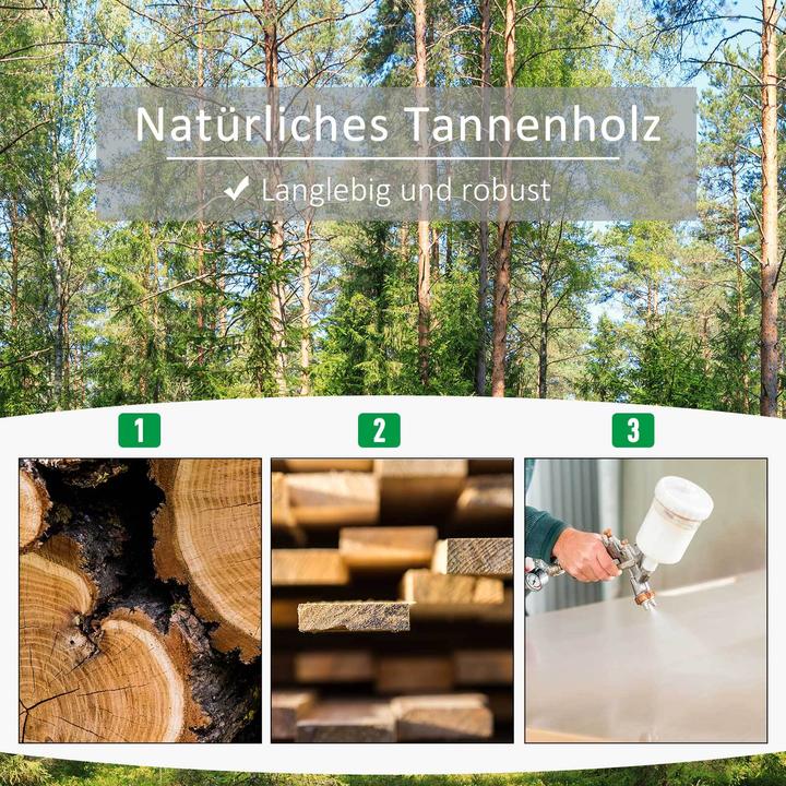 Produktbild Outsunny Pflanzkasten mit Rankgitter