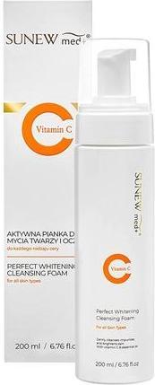 Actual product image SunewMed+ Sunewmed Perfect Whitening Cleansing Foam Active Face And Eye Cleanser 200ml (Foam, 200 ml)