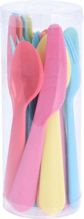 Immagine prodotto Koopman Set di posate colorate, 18 pezzi.