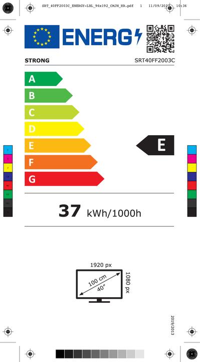 Energy Label Strong SRT40FF2003C 40' Stand Led Tv (40", LCD, Full HD)