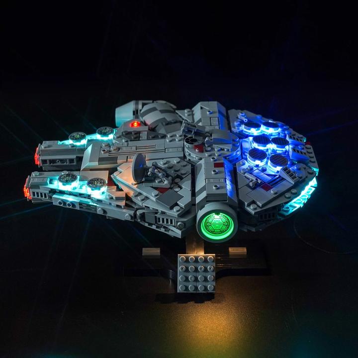 Actual product image BrickBling LED light set for LEGO Star Wars: Millennium Falcon (75375) incl. remote control
