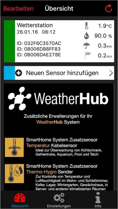 Actual product image TFA WeatherHub