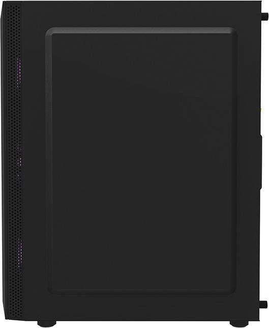 Actual product image Darkflash Tech DK180 Graffiti Computer Case (black) (ITX)