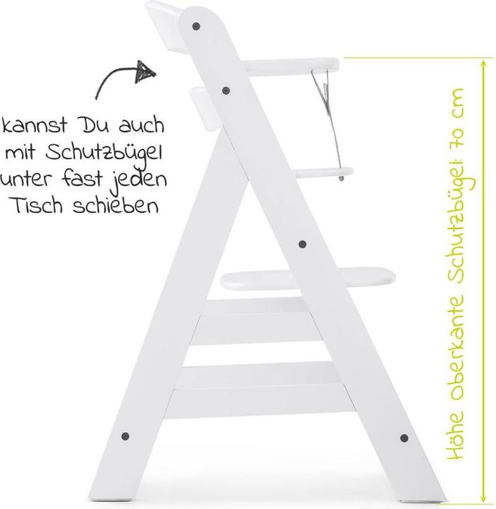 Produktbild Hauck Hochstühle Hochstuhl Alpha Plus White - im Sparset inkl. (Hochstuhl)