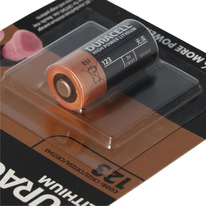 Actual product image Duracell Batterie CR123A, DL123A (1 pcs., CR123A, 1400 mAh)