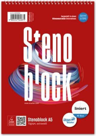 Image du produit Ursus Bloc sténographique (A5, Quadrillé)