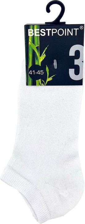 Immagine prodotto JTI Calzini di bambù, bianchi - confezione da 3 - 41-45 (confezione da 3, 41 - 45)