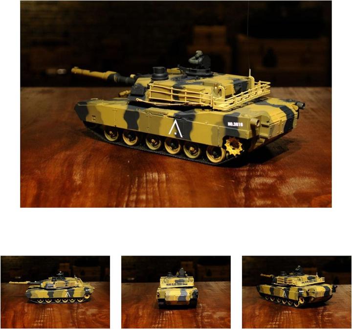 Actual product image Es-toys Heng Long RC Tank U.S. M1A2 Abrams (RTR Ready-to-Run)