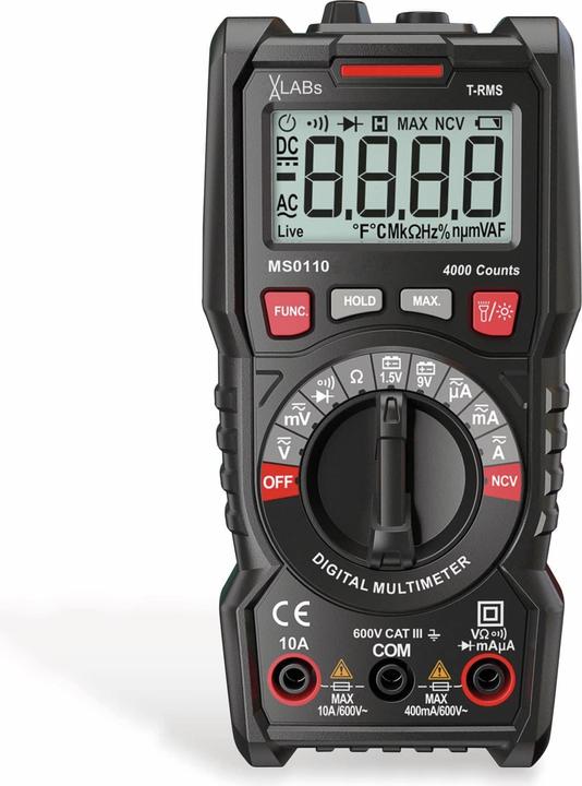 Actual product image LABS MS0110: TrueRMS digital multimeter, 4,000 counts