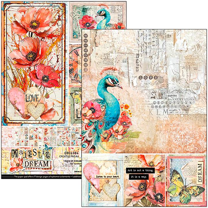 Image du produit Ciao Bella Papier-Set "Majestic Dream", 9 Blatt, A4 (190 g/m², 9 x)