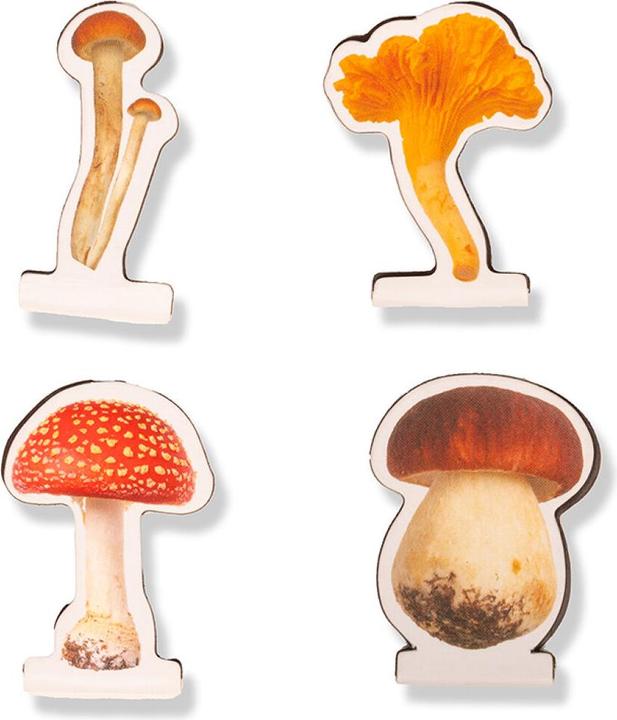 Kikkerland - Mushroom Magnetic Bookmarks - 2.75 cm x 3.5 cm x 0.25 cm