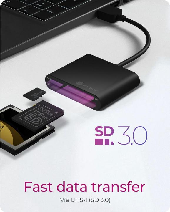 Produktbild Icy Box IB-CR301-U3, USB3.0 Multi-Kartenl. (USB 3.0)