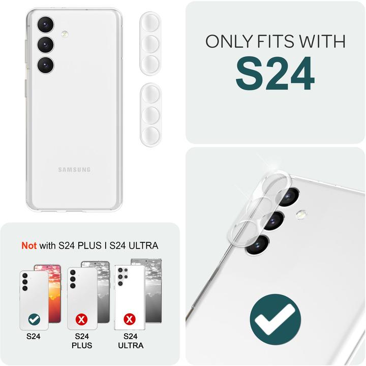 Produktbild Nalia 2x Kamera Schutzglas (2 Stück, Samsung Galaxy S24)