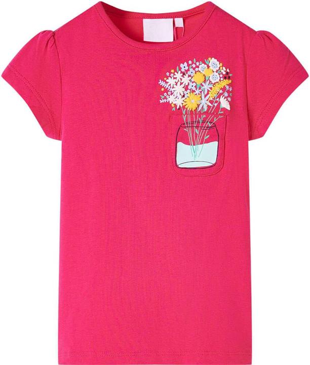 Immagine prodotto VidaXL Maglietta per bambini rosa brillante 128,Materiale: 95 % cotone. 5 (128)