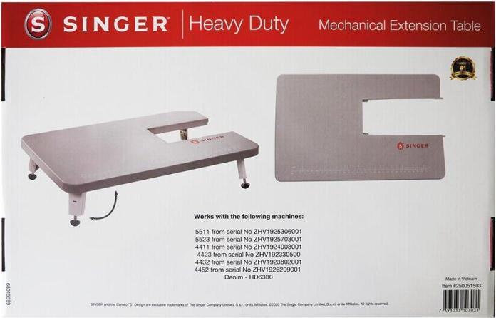 Actual product image Singer Heavy Duty push-on table