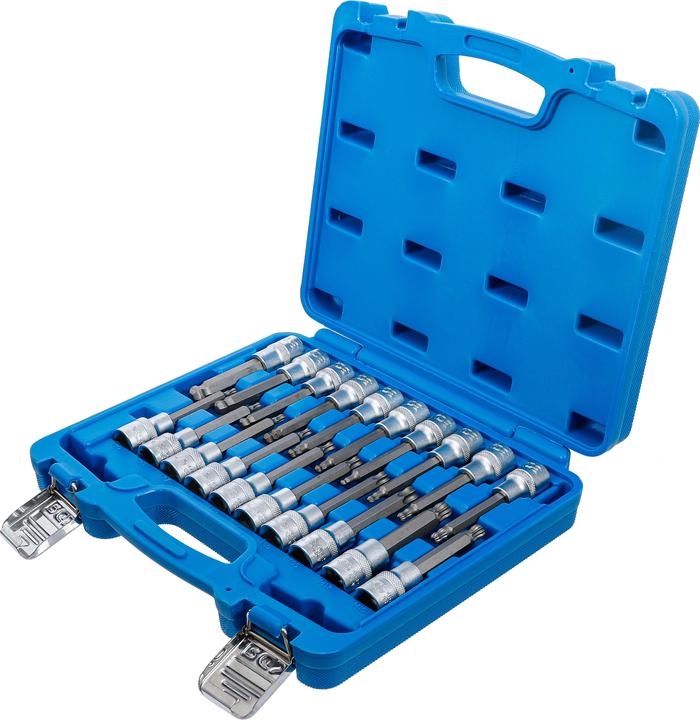 Produktbild BGS Bit-Einsatz-Satz Innensechskant, T-Profil, Innenvielzahn mit Kugelkopf 20-tlg. (100 mm.)