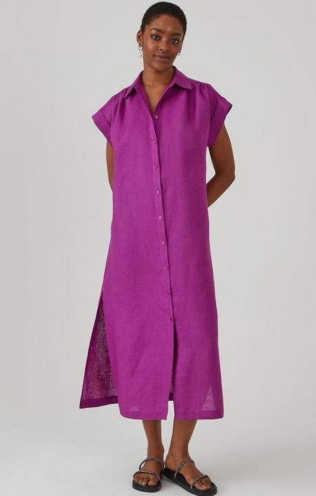 Immagine prodotto La Redoute Collections Abito a camicia lungo firmato in lino (M)