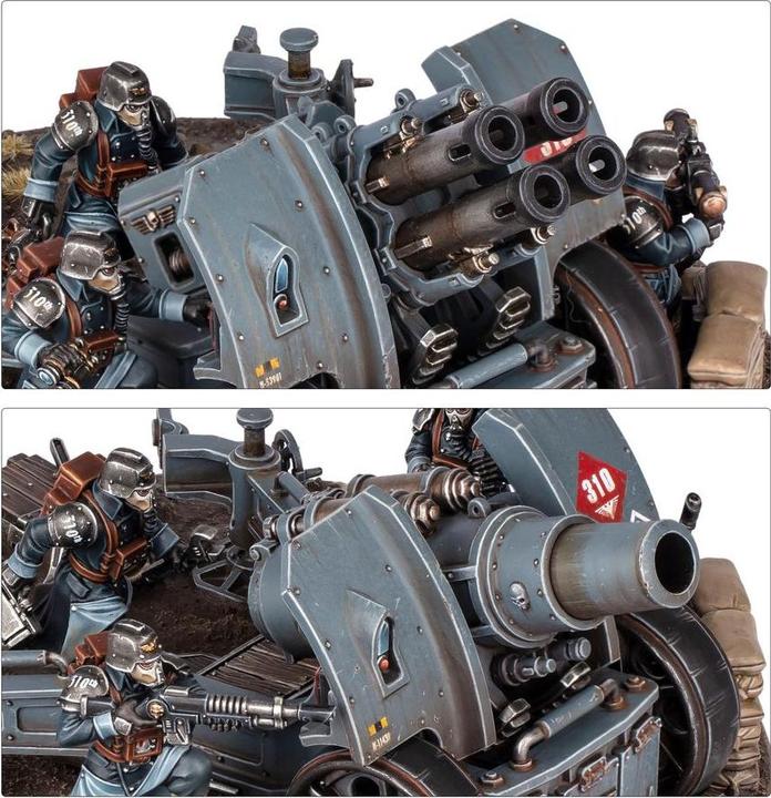 Image du produit Games Workshop Warhammer 40k - Astra Militarum Equipe d'Artillerie de Krieg (Matières plastiques)