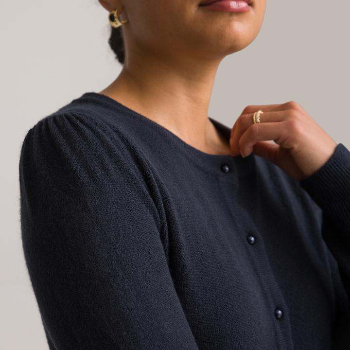 Image du produit Anne Weyburn Cardigan à encolure ronde et patte de boutonnage (38)