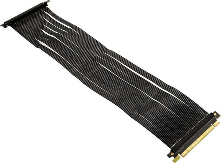 Actual product image Ssupd Riser ribbon cable - PCIe 4.0, 430mm, black