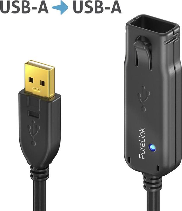 Immagine prodotto Purelink Cavo di estensione USB 2.0 DS2100-060 10 m (6 m, USB 2.0)