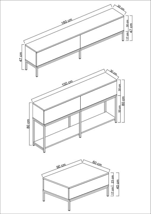 Actual product image Skye Decor Simon (180 x 47 x 30 cm)