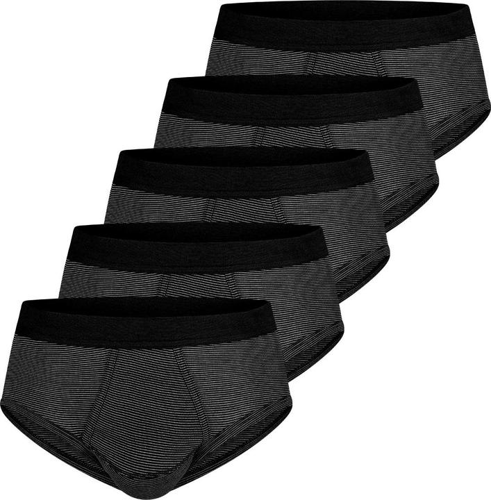 ESGE 5er Pack - Feinripp Ringel Slip mit Eingriff