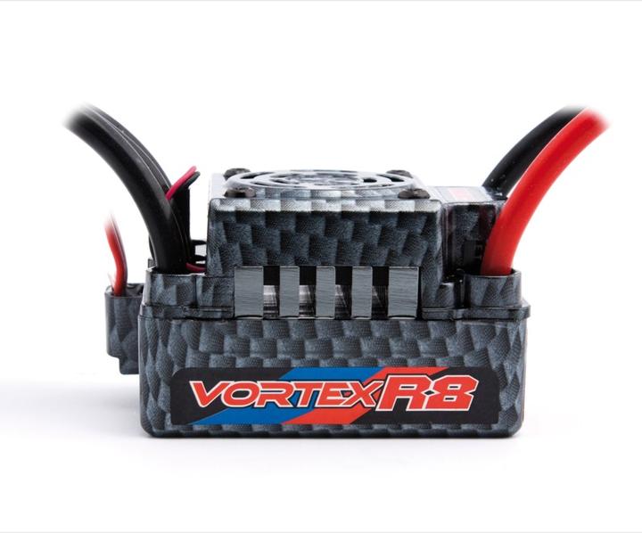 Actual product image Team Orion Vortex R8 Waterproof Brushless ESC (130A/2-4S/Deans)