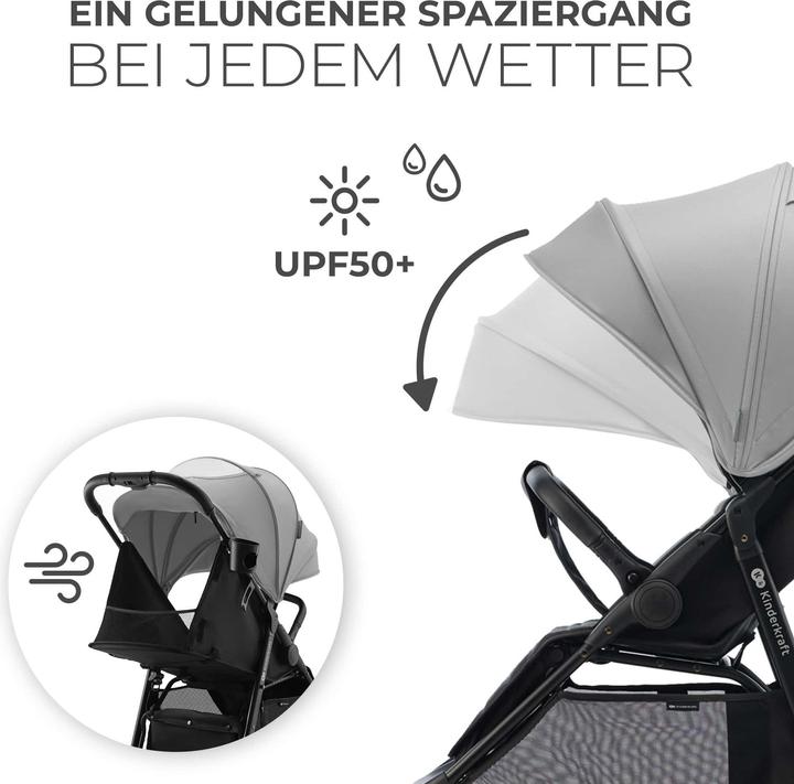 Produktbild KinderKraft Baby Stroller RINE MOONLIGHT GREY