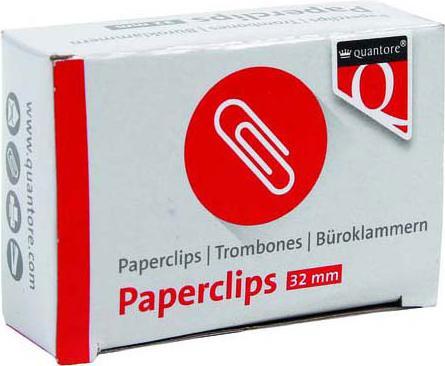 Produktbild Quantore Büroklammer R2 32mm Kurz, 100 Stk.