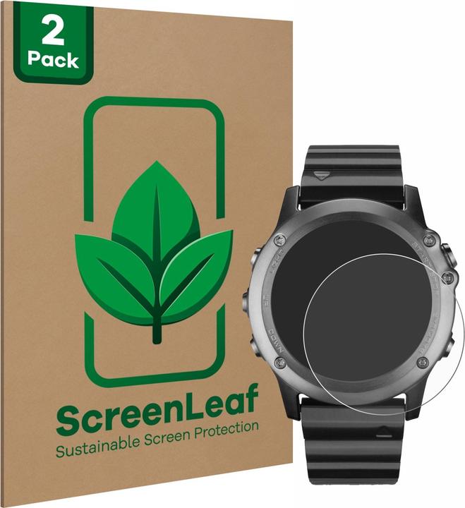 ScreenLeaf Schutzfolie nachhaltiger Displayschutz Displayschutzfolie Folie Klar Transparent (fenix 3)