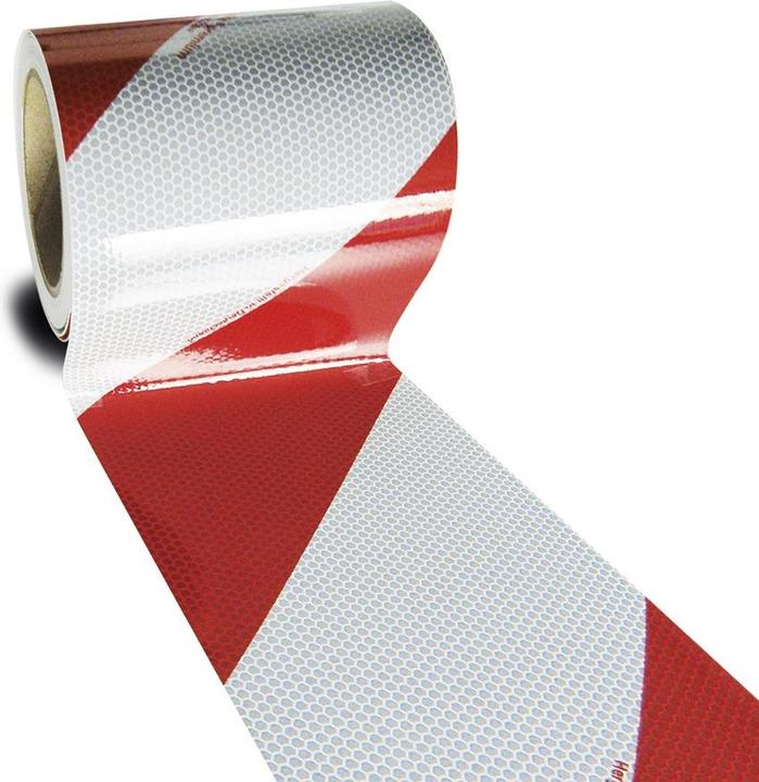 Actual product image Moravia Warning marking FLEX foil DIN 30710 red-white reflective R2 (282 mm)